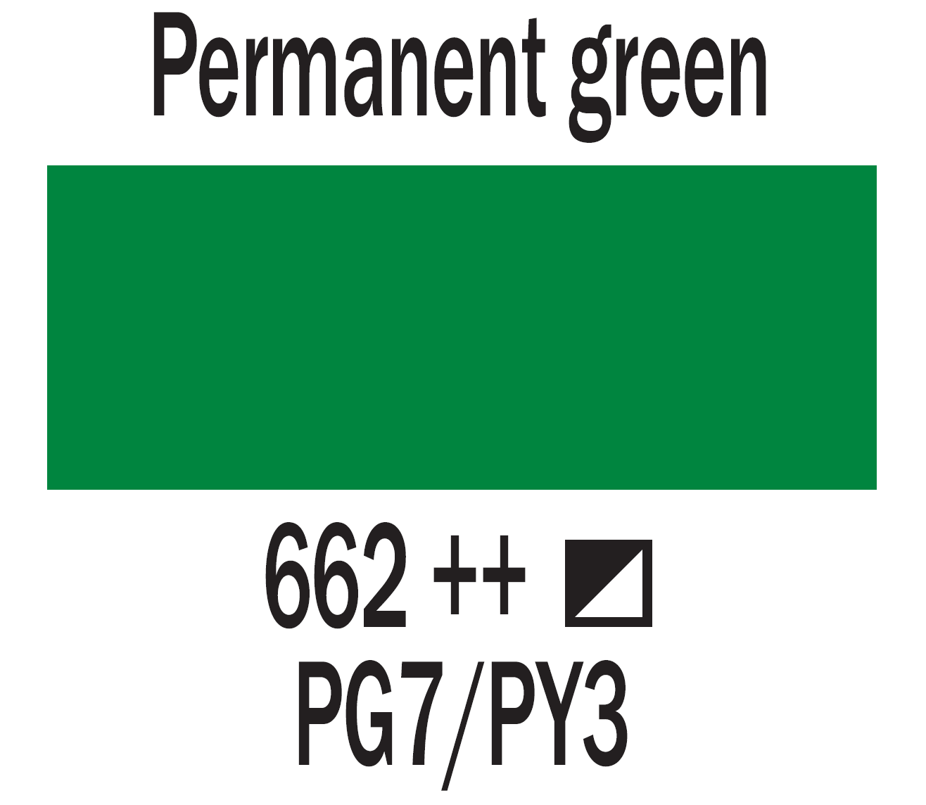 Art Creation Oil Paint 200 ml, color 662 Permanent Green