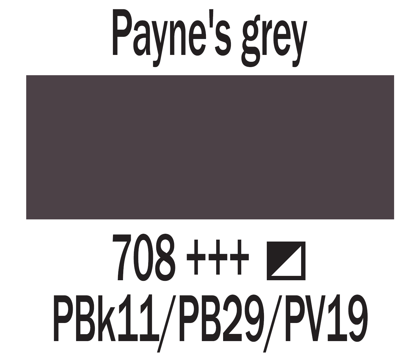 Art Creation Oil Paint 200 ml, color 708 Paynes Grey