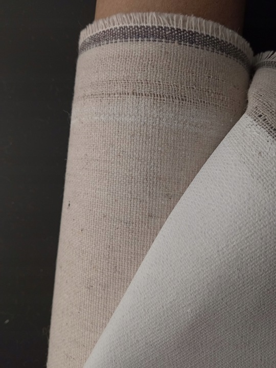 płótno gruntowane bawełna + len GM-160 cm, 340gr, 0.1m
