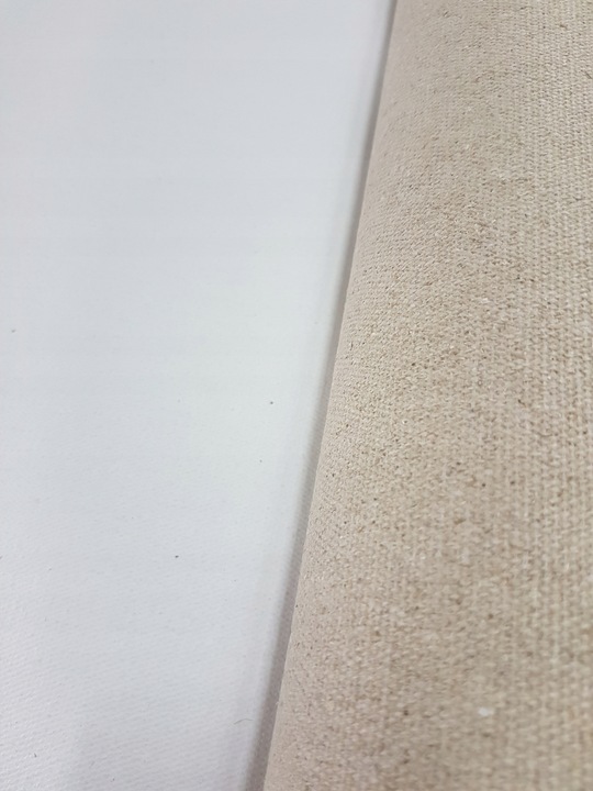 płótno gruntowane len + bawełaGM500, 220cm, 500gr-rolka 10m - obrazek 2