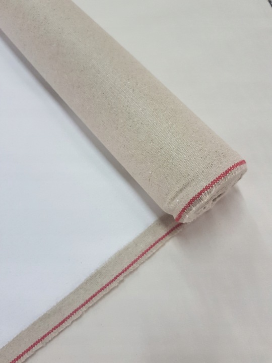 płótno gruntowane len + bawełaGM500, 220cm, 500gr-rolka 10m - obrazek 3