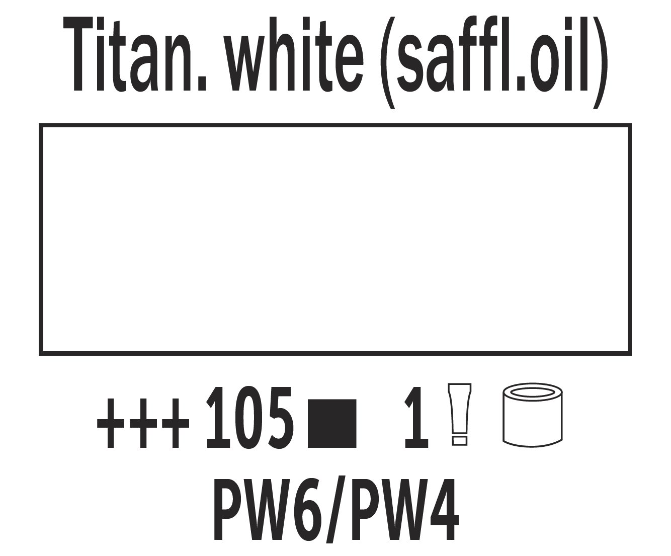 Van Gogh Oil Paint, 200 ml color 105 Titanium White
