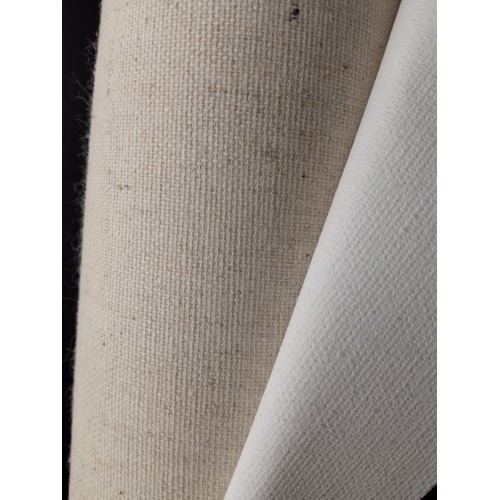 płótno gruntowane bawełna + len GM-210 cm, 340gr, 0.1m - obrazek 2