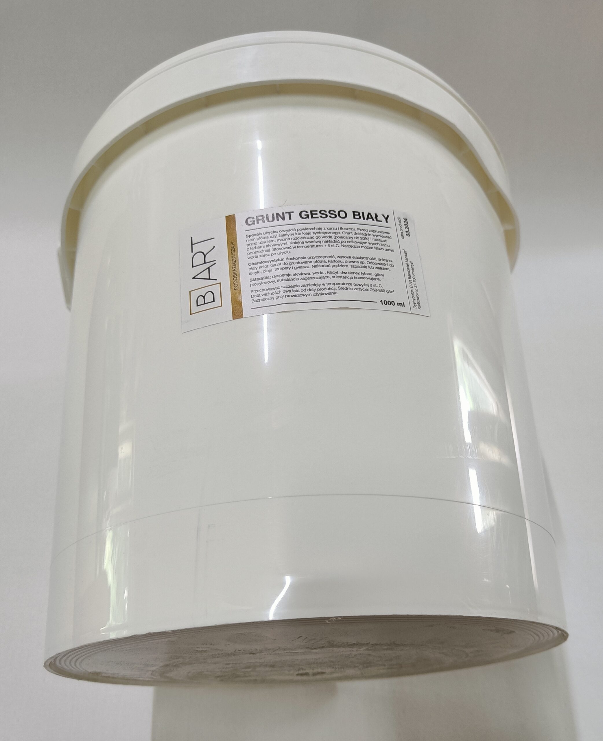 Grunt gesso B. Art + 10 kg biały - dostawa gratis