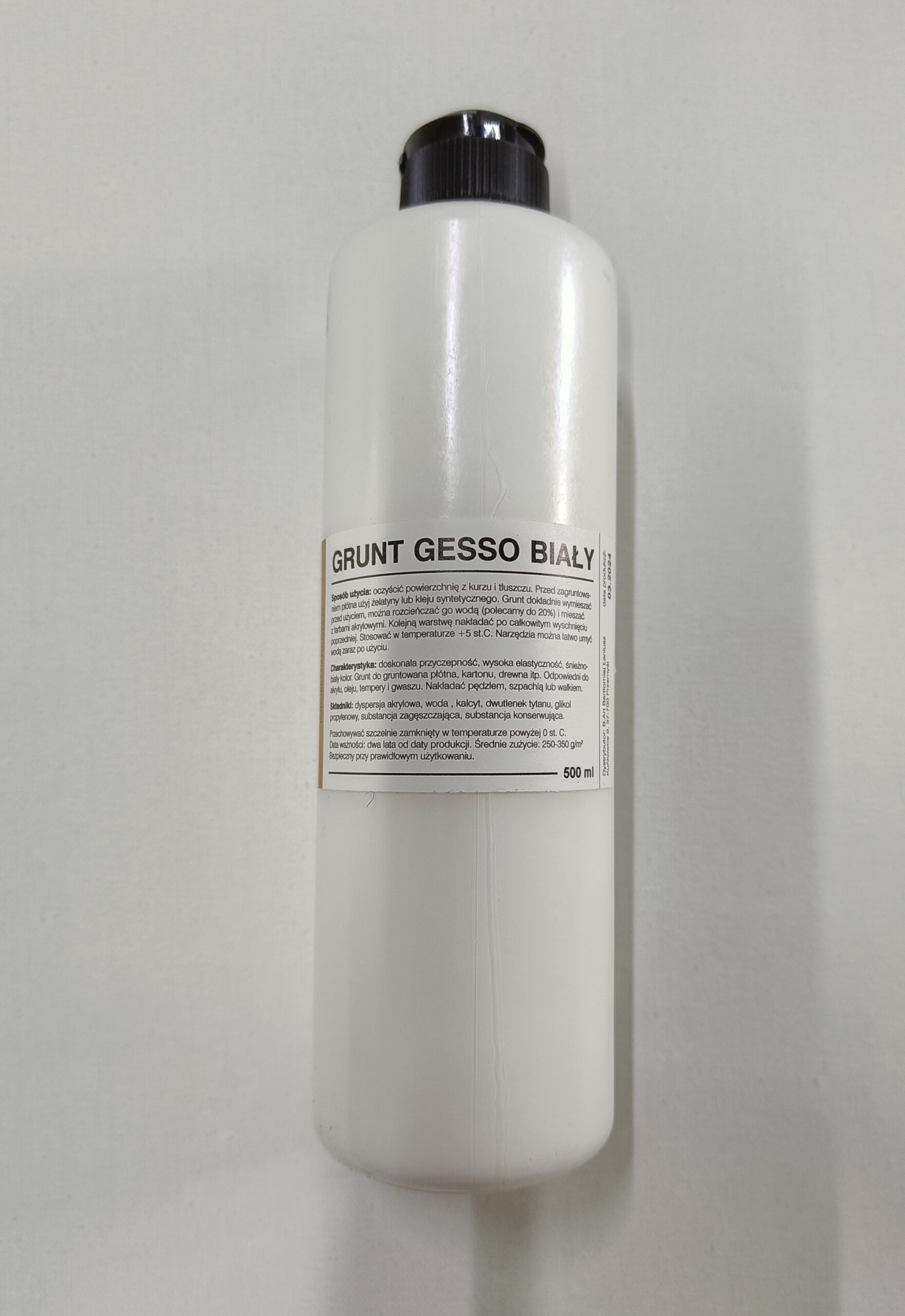Grunt gesso B. Art + 500 ml biały - obrazek 2