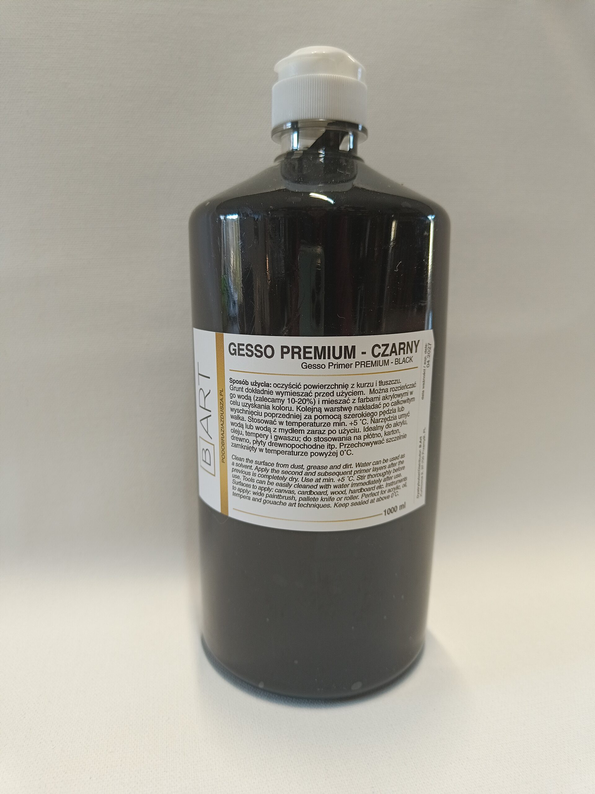 Grunt gesso B. Art + 1000 ml czarny